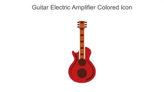 Guitar Electric Amplifier Colored Icon In Powerpoint Pptx Png And Editable Eps Format