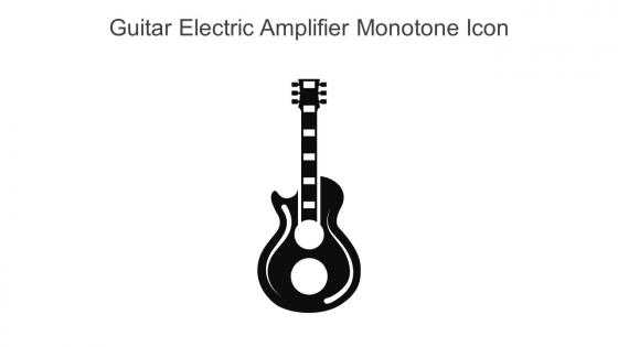 Guitar Electric Amplifier Monotone Icon In Powerpoint Pptx Png And Editable Eps Format