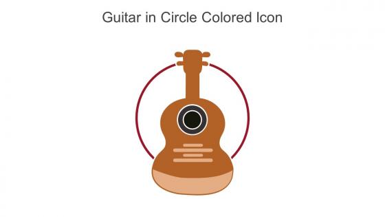 Guitar In Circle Colored Icon In Powerpoint Pptx Png And Editable Eps Format