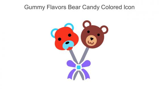 Gummy Flavors Bear Candy Colored Icon In Powerpoint Pptx Png And Editable Eps Format