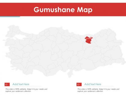 Gumushane map powerpoint presentation ppt template