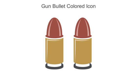 Gun Bullet Colored Icon In Powerpoint Pptx Png And Editable Eps Format