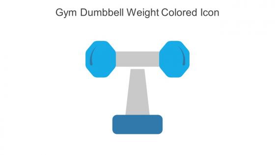 Gym Dumbbell Weight Colored Icon In Powerpoint Pptx Png And Editable Eps Format