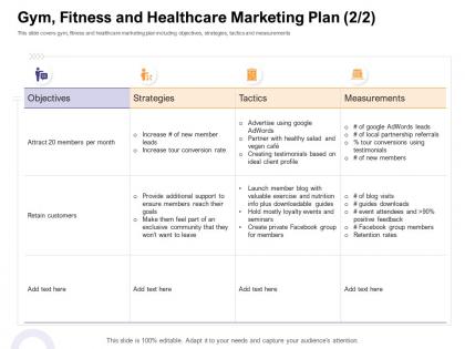 Gym fitness abc healthcare marketing plan strategies s1 how enter health fitness club market ppt skills