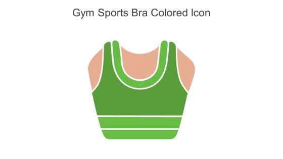 Gym Sports Bra Colored Icon In Powerpoint Pptx Png And Editable Eps Format