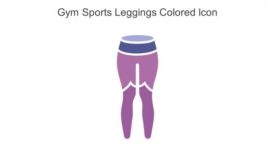 Gym Sports Leggings Colored Icon In Powerpoint Pptx Png And Editable Eps Format