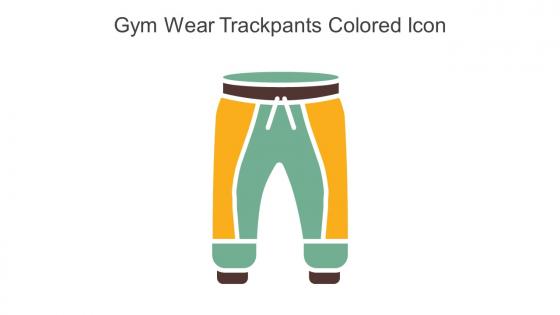 Gym Wear Trackpants Colored Icon In Powerpoint Pptx Png And Editable Eps Format
