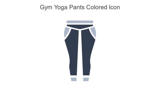 Gym Yoga Pants Colored Icon In Powerpoint Pptx Png And Editable Eps Format