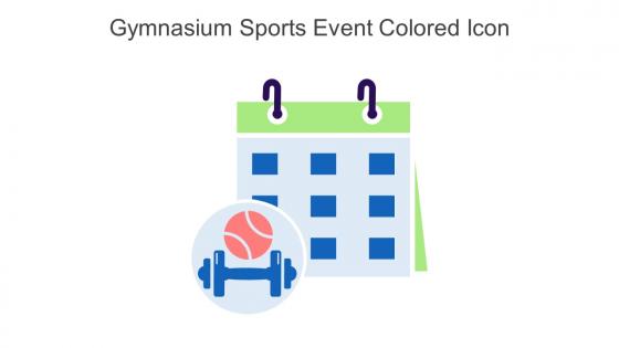 Gymnasium Sports Event Colored Icon In Powerpoint Pptx Png And Editable Eps Format