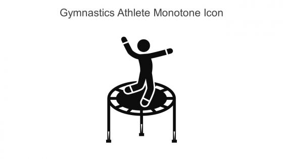Gymnastics Athlete Monotone Icon In Powerpoint Pptx Png And Editable Eps Format