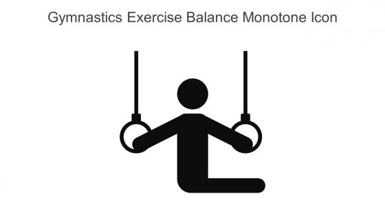Gymnastics Exercise Balance Monotone Icon In Powerpoint Pptx Png And Editable Eps Format