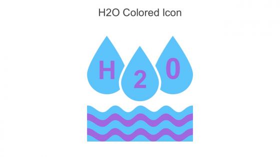 H2O Colored Icon In Powerpoint Pptx Png And Editable Eps Format