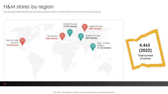 H And M Stores By Region Apparel And Fashion Company Profile CP SS V