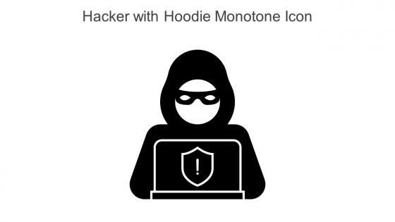 Hacker With Hoodie Monotone Icon In Powerpoint Pptx Png And Editable Eps Format