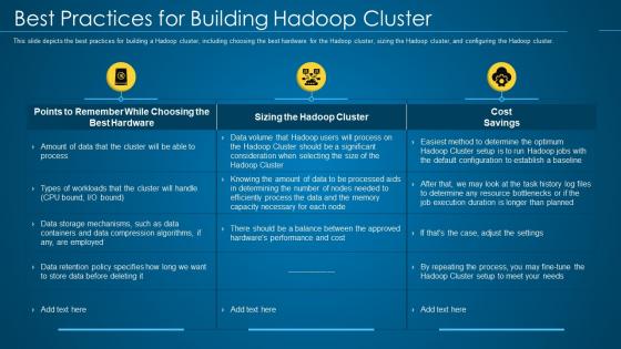Hadoop it best practices for building hadoop cluster