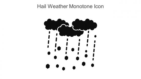 Hail Weather Monotone Icon In Powerpoint Pptx Png And Editable Eps Format