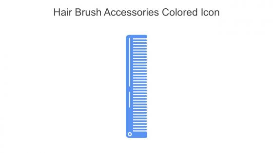 Hair Brush Accessories Colored Icon In Powerpoint Pptx Png And Editable Eps Format