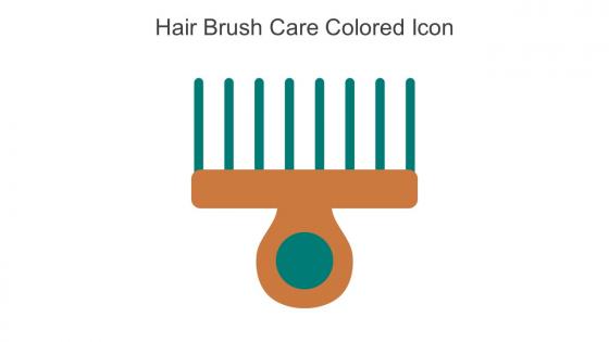 Hair Brush Care Colored Icon In Powerpoint Pptx Png And Editable Eps Format
