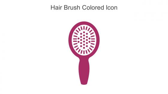 Hair Brush Colored Icon In Powerpoint Pptx Png And Editable Eps Format