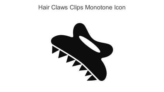 Hair Claws Clips Monotone Icon In Powerpoint Pptx Png And Editable Eps Format
