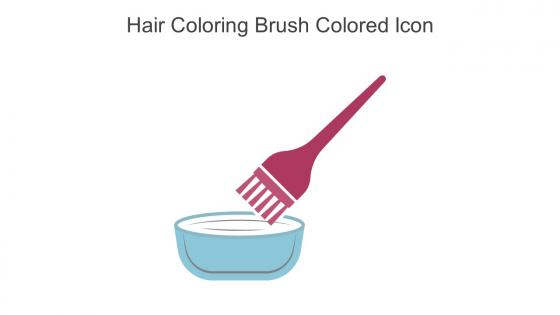 Hair Coloring Brush Colored Icon In Powerpoint Pptx Png And Editable Eps Format