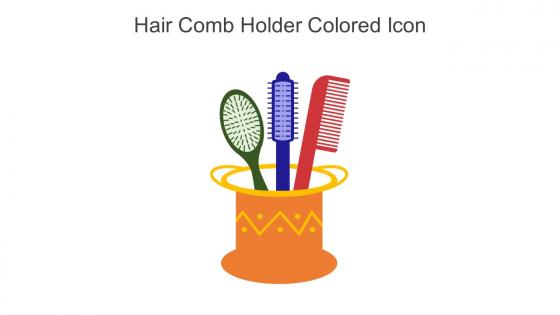Hair Comb Holder Colored Icon In Powerpoint Pptx Png And Editable Eps Format