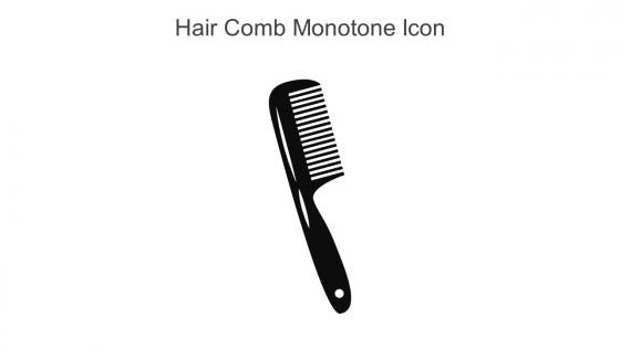 Hair Comb Monotone Icon In Powerpoint Pptx Png And Editable Eps Format