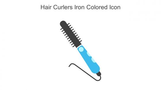 Hair Curlers Iron Colored Icon In Powerpoint Pptx Png And Editable Eps Format