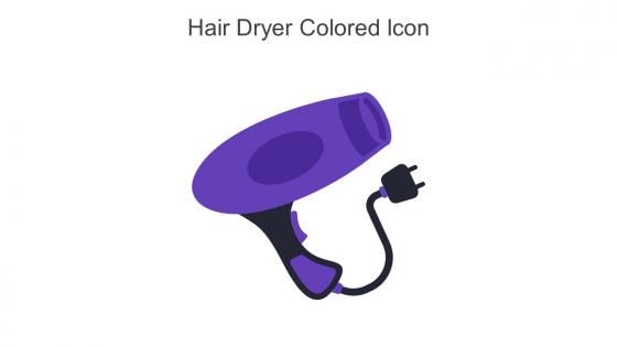 Hair Dryer Colored Icon In Powerpoint Pptx Png And Editable Eps Format