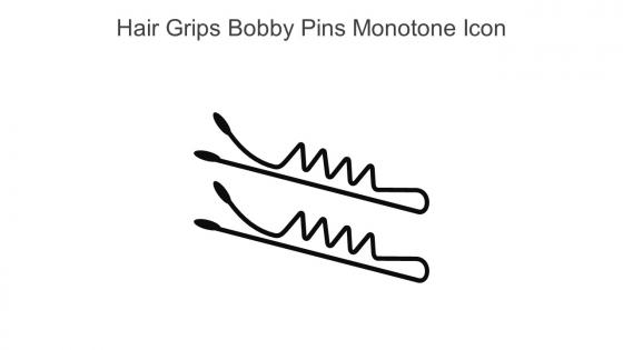Hair Grips Bobby Pins Monotone Icon In Powerpoint Pptx Png And Editable Eps Format
