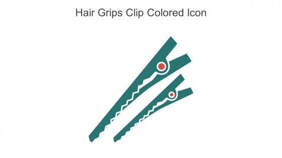Hair Grips Clip Colored Icon In Powerpoint Pptx Png And Editable Eps Format