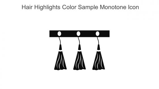 Hair Highlights Color Sample Monotone Icon In Powerpoint Pptx Png And Editable Eps Format