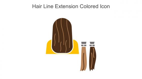Hair Line Extension Colored Icon In Powerpoint Pptx Png And Editable Eps Format