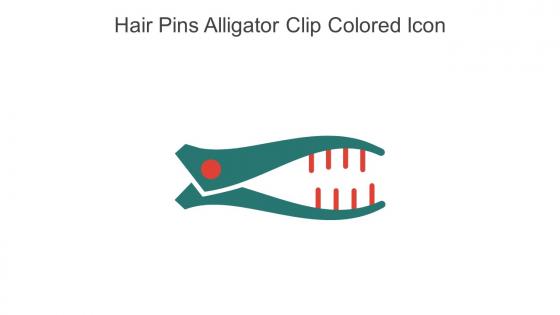 Hair Pins Alligator Clip Colored Icon In Powerpoint Pptx Png And Editable Eps Format
