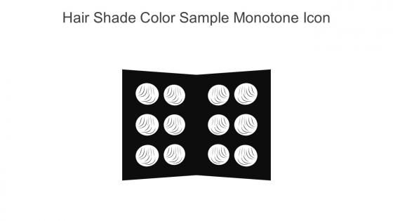 Hair Shade Color Sample Monotone Icon In Powerpoint Pptx Png And Editable Eps Format