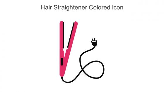 Hair Straightener Colored Icon In Powerpoint Pptx Png And Editable Eps Format