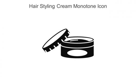 Hair Styling Cream Monotone Icon In Powerpoint Pptx Png And Editable Eps Format