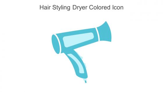 Hair Styling Dryer Colored Icon In Powerpoint Pptx Png And Editable Eps Format