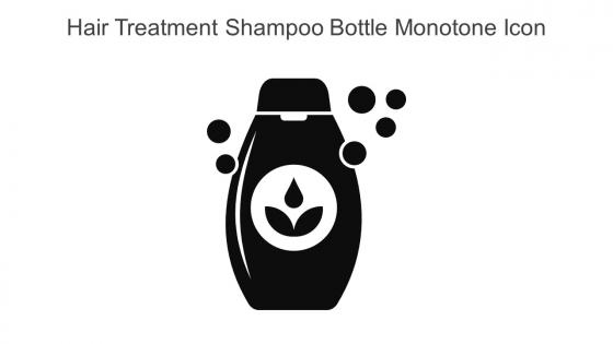 Hair Treatment Shampoo Bottle Monotone Icon In Powerpoint Pptx Png And Editable Eps Format
