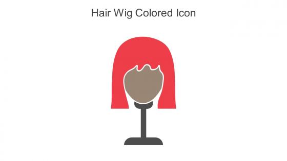 Hair Wig Colored Icon In Powerpoint Pptx Png And Editable Eps Format