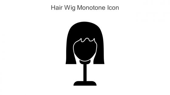 Hair Wig Monotone Icon In Powerpoint Pptx Png And Editable Eps Format