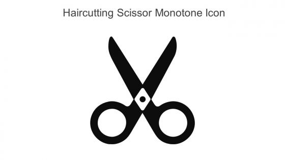 Haircutting Scissor Monotone Icon In Powerpoint Pptx Png And Editable Eps Format