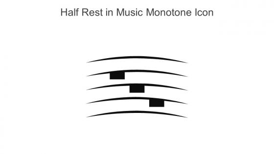 Half Rest In Music Monotone Icon In Powerpoint Pptx Png And Editable Eps Format
