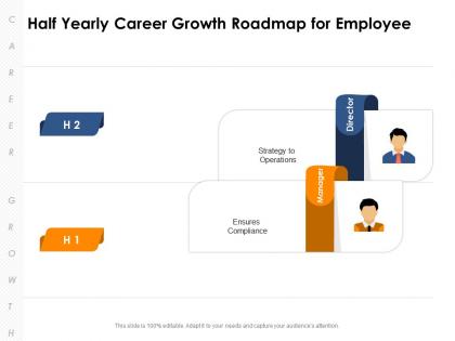 Half yearly career growth roadmap for employee