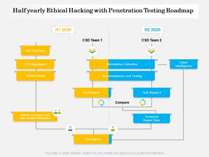 Half yearly ethical hacking with penetration testing roadmap