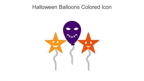 Halloween Balloons Colored Icon In Powerpoint Pptx Png And Editable Eps Format