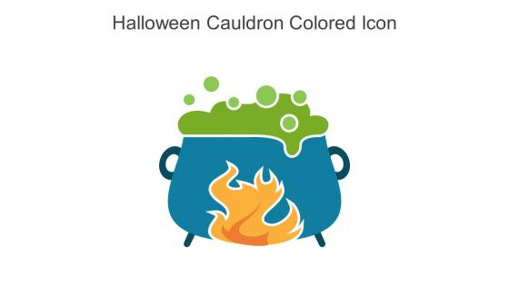 Halloween Cauldron Colored Icon In Powerpoint Pptx Png And Editable Eps Format