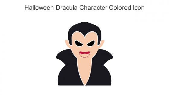 Halloween Dracula Character Colored Icon In Powerpoint Pptx Png And Editable Eps Format