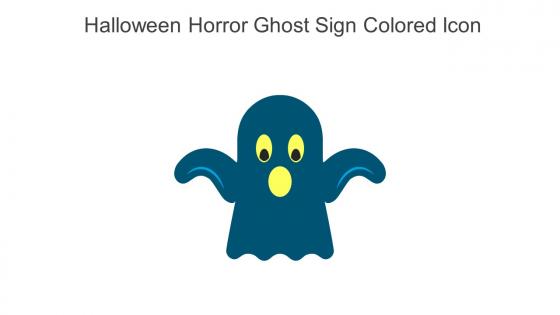 Halloween Horror Ghost Sign Colored Icon In Powerpoint Pptx Png And Editable Eps Format