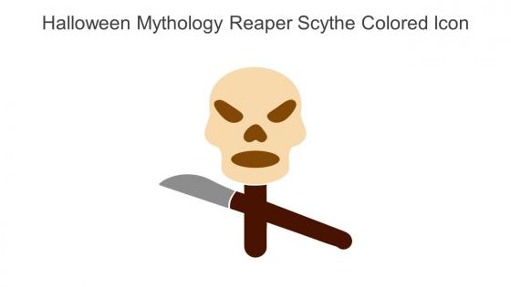 Halloween Mythology Reaper Scythe Colored Icon In Powerpoint Pptx Png And Editable Eps Format